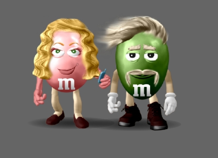 Bob & Dori as M&Ms