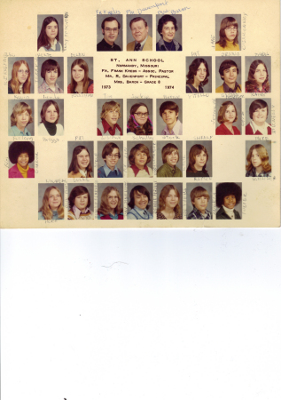 Class of 74, Mrs. Baron's Class