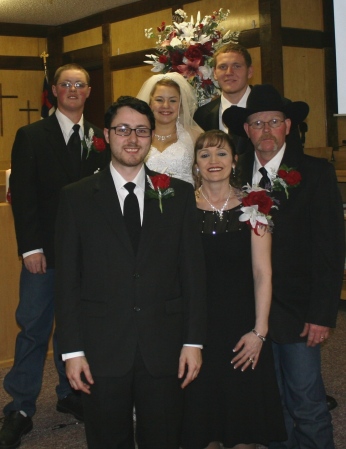 Tami's family at Megan's wedding