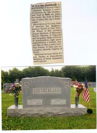 MOM 2001 headstone