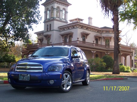 Fiji- My baby w/The Bidwell Mansion n the back