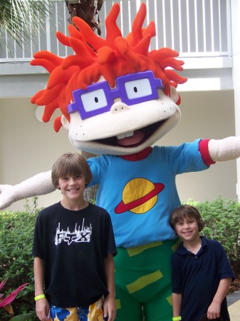 Austin and Andrew with Chuckie