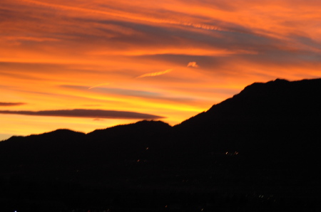 Sunset over Pikes Peak