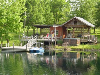 our party pond boat house