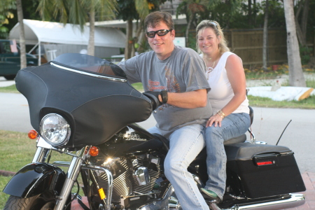 Mike & I in Key Largo headed south