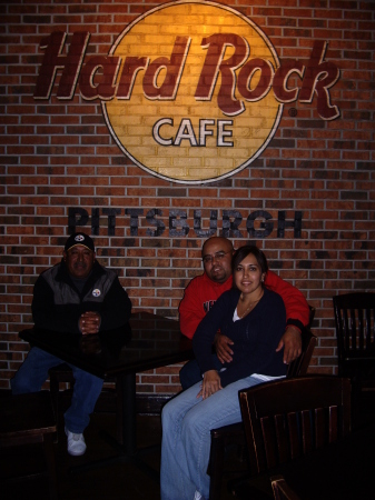 At the Hard Rock Cafe in Pittsburgh