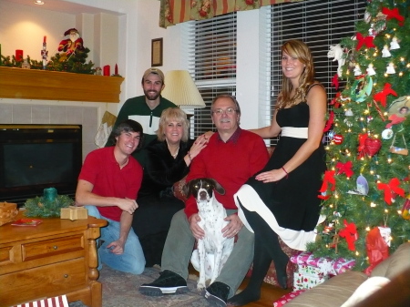 Our family photo on Christmas Eve 2008
