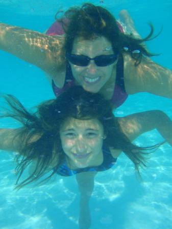 Nicole and me. Underwater shot.  Corfu, Greece