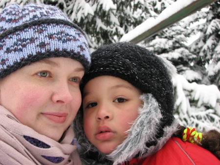 Momma & Daughter Xmas Morning