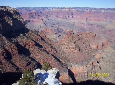the grand canyon in the winter time brrrr