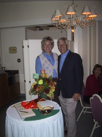 Me with my wife Lea Ann at my retirement party