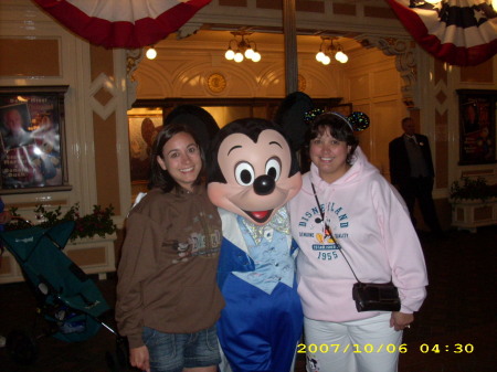 My sisterSimone,Mickey, and me Disney 2008