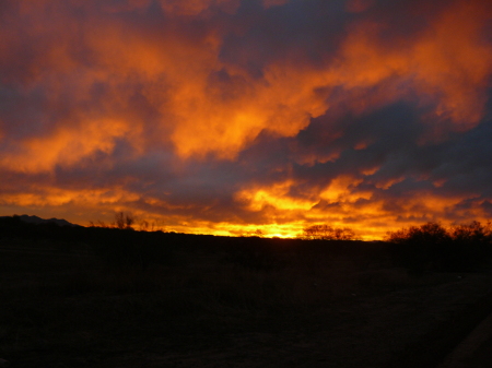 Sunset in Wittmann Arizona, taken by Danielle.
