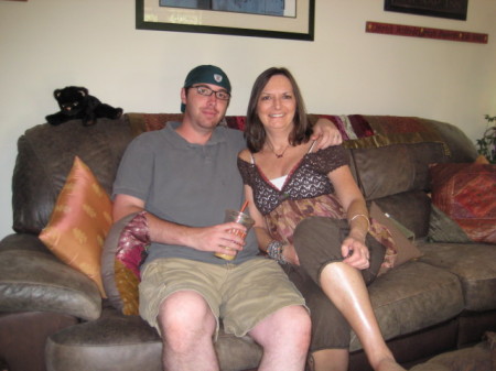 My son Josh and I-August 2008