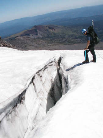 Descending Mt. Adams