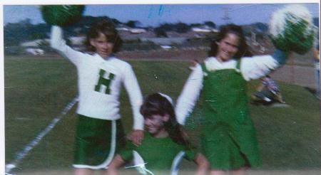 pam arnold me lori aitken back at Hill Jr High