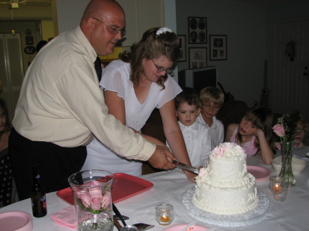 cutting  the cake