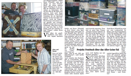 Newspaper article, in German, about us