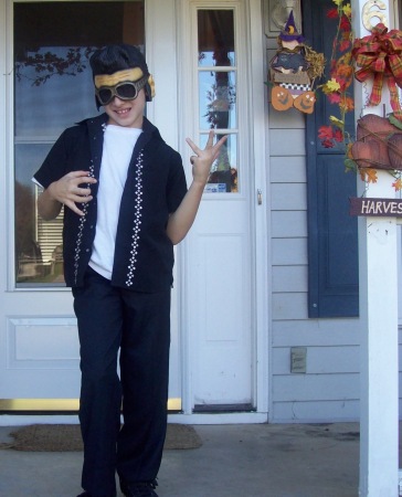 Chris as Elvis for Halloween