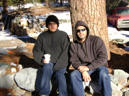 Mt baldy with my son 2009
