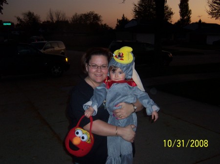 Samantha and I at Halloween 2008