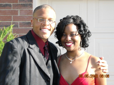 My 3rd son Michael w/prom date 08