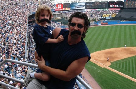 Jason Giambi Mustache Day at Yankee Stadium