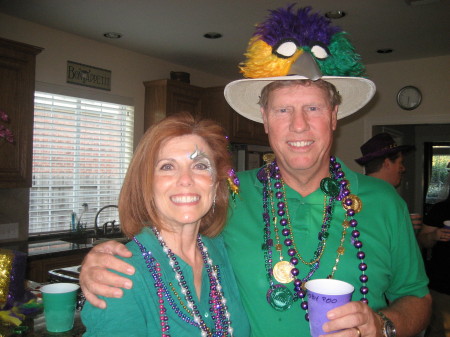 Mike and I at the Mardi Gras Shower