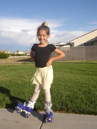 Grace dancing and skating 2008