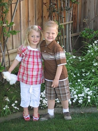 Our grandchildren Mackenzie (4) & Aidan (5)