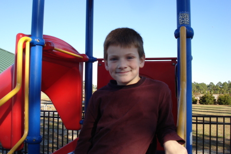 My grandson, Charles, on his 8th birthday.