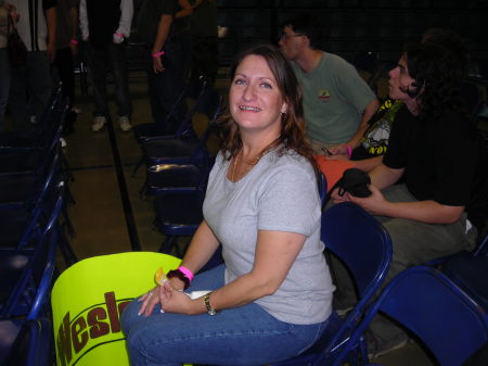 At a WWE wrestling event
