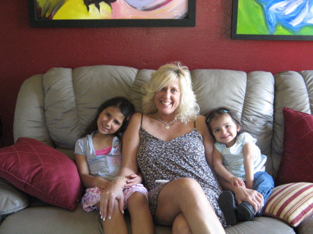 Aunt Kathy with girls