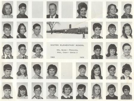 Mrs. Crow's 3rd grade class, 1969-70