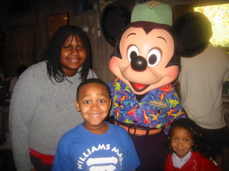 Kids with Mickey