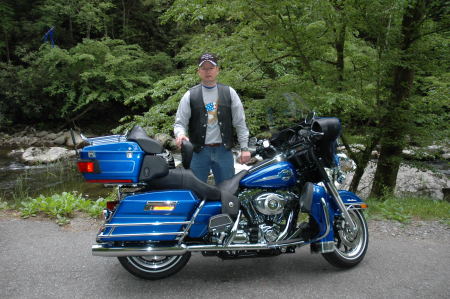 Me and my motorcycle in the Smoky Mts.