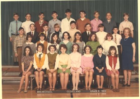 Mrs. Michael's 8th Grade Class 1969