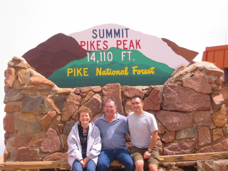 My parents and I at Pikes Peak