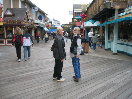 Linda on right with friend in SF, CA