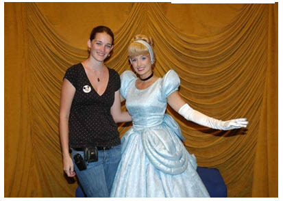 Desiree with her favorite princess-Cinderella