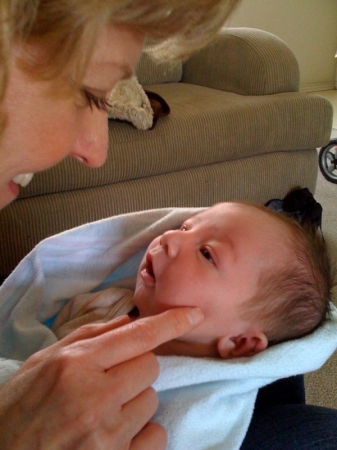 Brenda and her first grandson