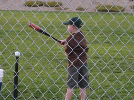 Logan at his first baseball practice