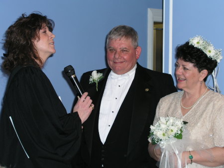 Patti & I renewing our vows
