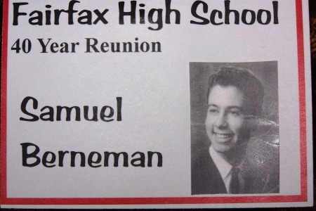 My 40th HS Reunion badge