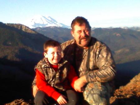 My son Hunter and I Elk hunting in Naches Wa.