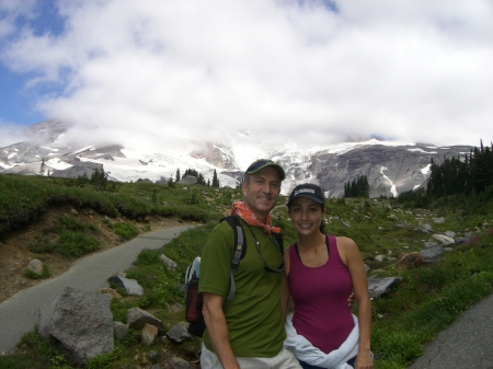 Carol and Greg on Mt. Rainier