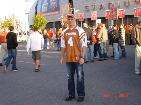 Outside the stadium at the Fiesta Bowl