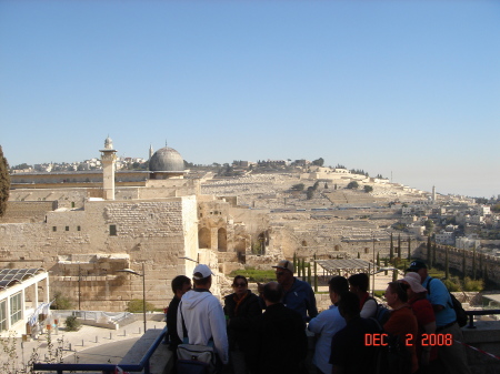 Looking towards the temple mount.