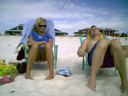 Sharon & Wayne at the beach