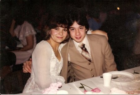 Me and David Jones at the Senior Prom 1979